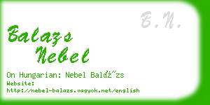 balazs nebel business card
